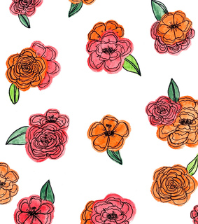 pink, watercolor and watercolour