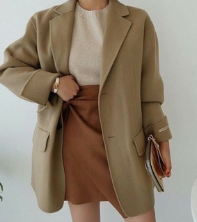 brown, skirt and women