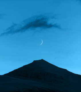 blue sky, space and glow blue