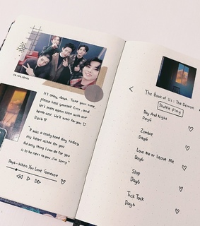 kpop, the demon and bujo inspo