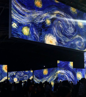 stars, van gogh and drawing