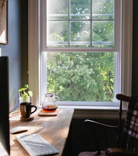 study, writting and interior