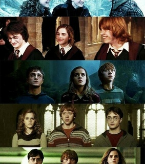 ron weasley, hermione granger and harry potter