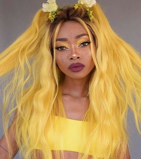 wigs, pinterest and colored wigs