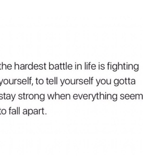 life, text and hardest battle
