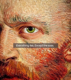colorful, van gogh and eyes