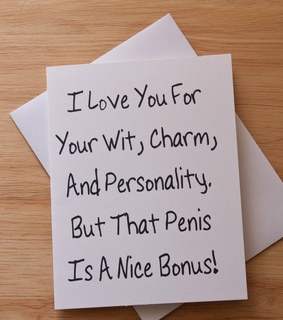 anniversary card, sexy card and boyfriend gift