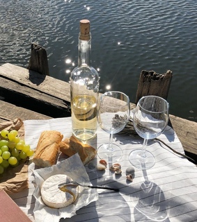 ocean, lunch and picnic