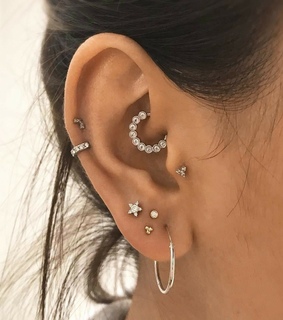 ear, diamonds and daith