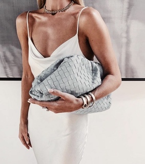 bag, bracelet and rings