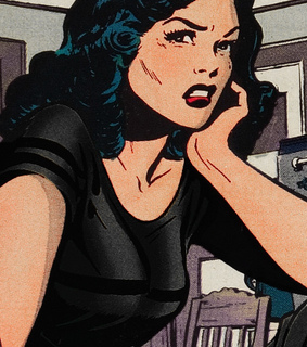 cartoon profile, girl and pfp