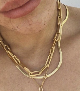 fashionable, necklace and beauty