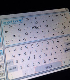 sanrio, core and blue and white