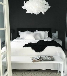 bedroom, black and white images and black and white