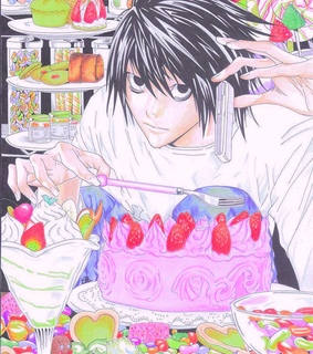 misa, death note and l