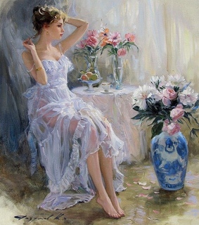 theme, pastel and renaissance art