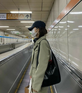 train, green and outfit outfits