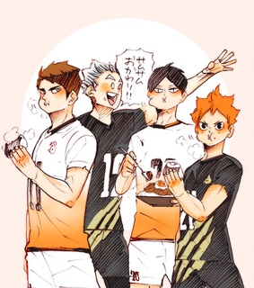 anime, ushijima and hinata