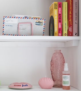 mail, pink and bedroom