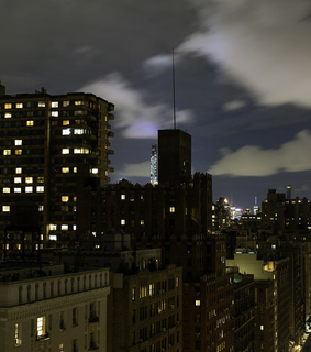 manhattan, usa and rooftop