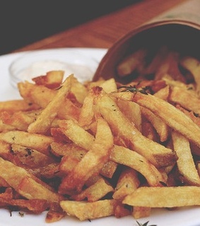 chips, dinner and frites