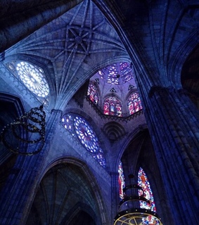 stained glass, purple and tumblr