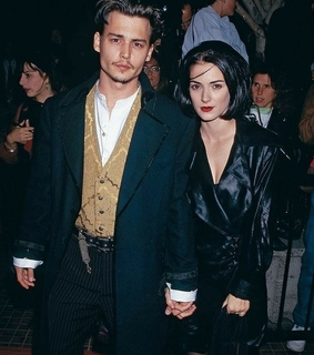 winona ryder, celebrities and johnny and winona