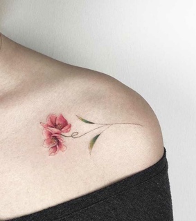 flower tattoo, desenho and art