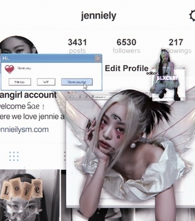 aesthetics, cybercore and fangirl