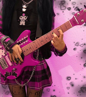 gothic, emo kawaii and kuromi