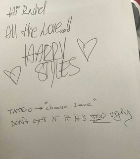 hand written, fan and autograph