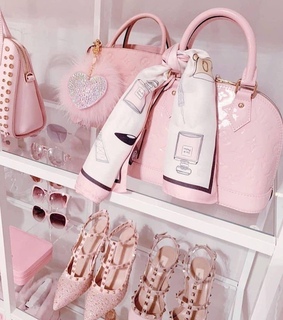 light pink, followme and fff
