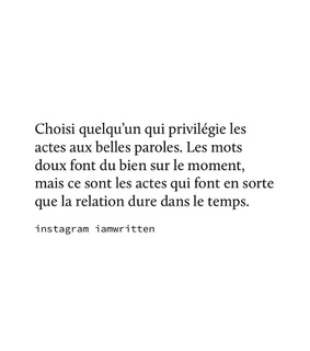 relation, paroles and mots