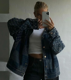 look, white top and louis vuitton monogram