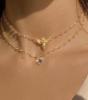 jewels . cute, earrings and necklace