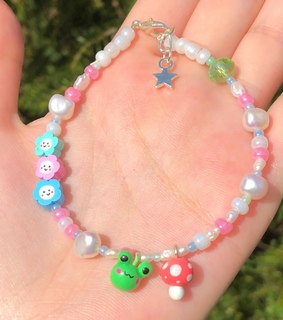 pearls, pink and cute