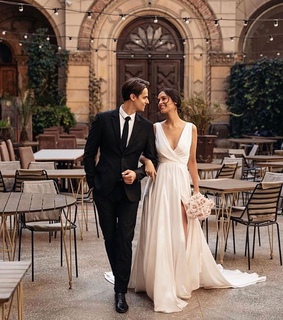 wedding day, love and prom dress