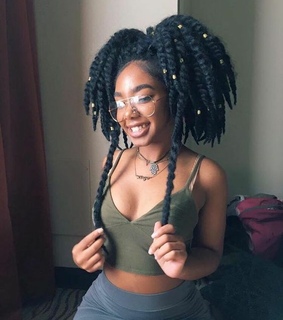 beauty, black hair and dreadlocks
