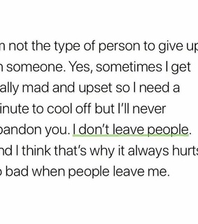 mad, abandon and hurt