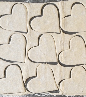 cookies, hearts and baking