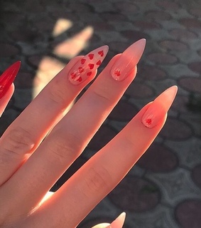 aesthetic nails, lovecore aesthetic and lovecore