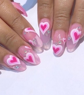nails, love and pink