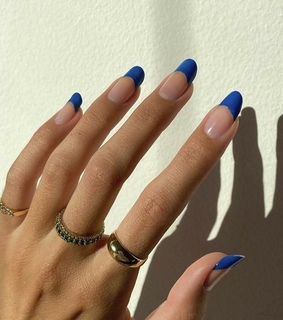 nail, design and french