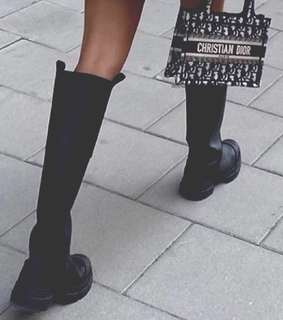 dior, boots and bag