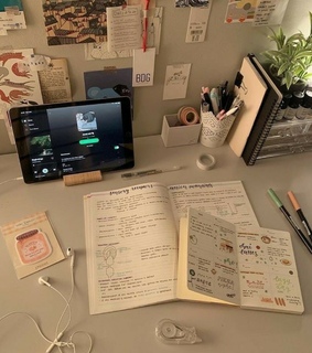 inspiration, stationary and work space