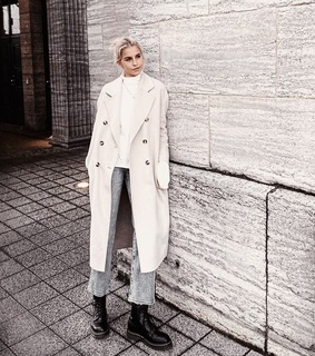 building, hairstyle and girl