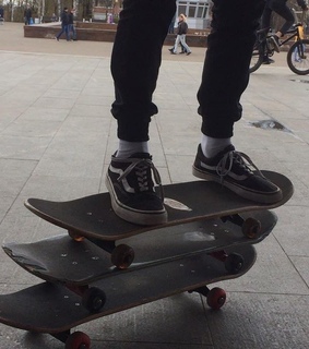 street, skater and vans