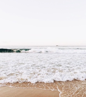 waves, paradise and sky