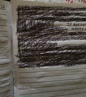 dark, black and quote