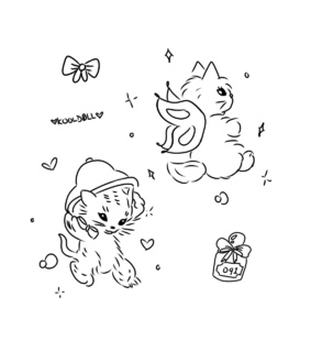 doodles, art and illustration